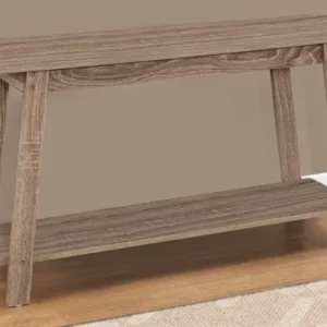 15.75" X 42" X 22.5" Dark Taupe Particle Board Laminate TV Stand By Homeroots | TV Stands | Modishstore