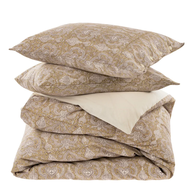 Astrid Block Print Queen Duvet Set