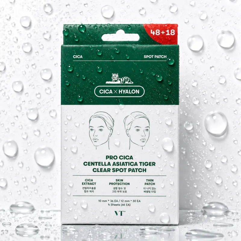 VT Cosmetics - PRO CICA Centella Asiatica Tiger Clear Spot Patch 66ea