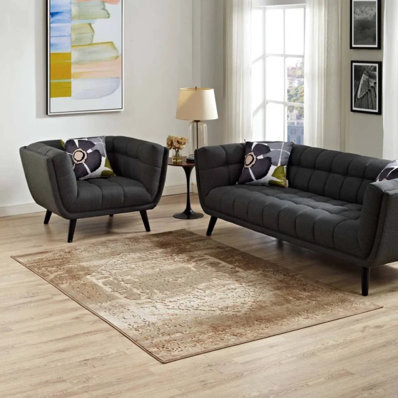 Modway Rosina Distressed Persian Vintage Medallion 8x10 Area Rug - R-1094-810 | Rugs | Modishstore - 1