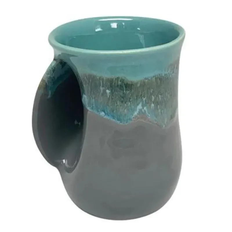 Hand-Hug Mug, LH, Lt. Blue/Dark Grey